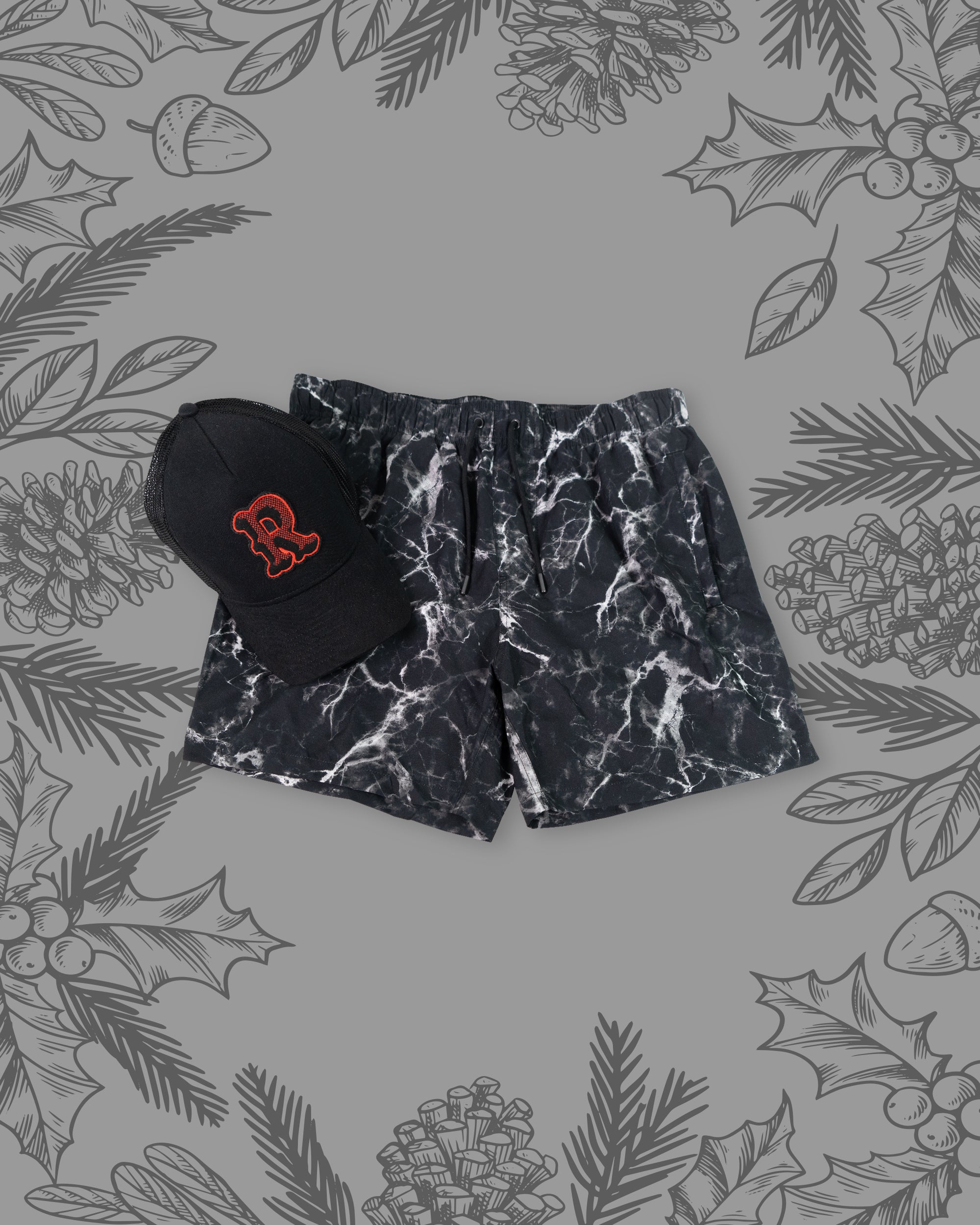 X-MAS🎄Bundle – 1x Badehose + 1x Cap